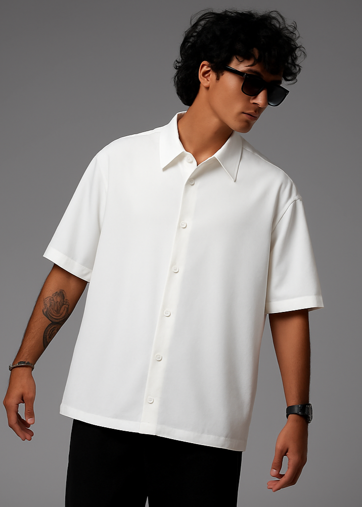 White Shirt with Dark Pants