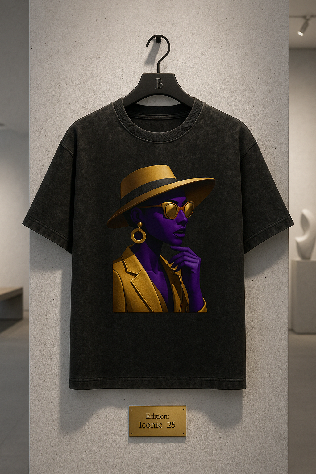 Gold Hat Oversized T-Shirt