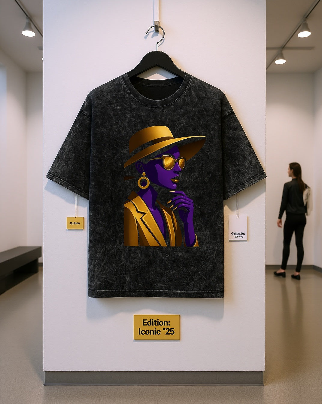 Gold Hat Oversized T-Shirt